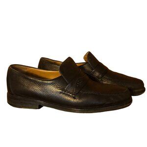 Moreschi Vintage Italian Leather Loafers Slip On Shoes size 9